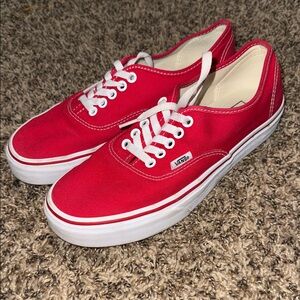 Vans Authentic Red Shoes